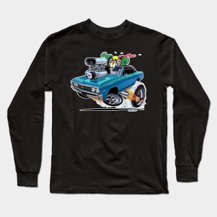 1967 Chevelle Super Sport Blue Long Sleeve T-Shirt